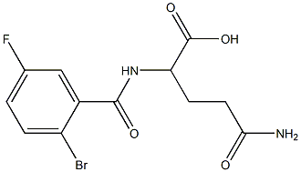 2-[(2-bromo-5-fluorophenyl)formamido]-4-carbamoylbutanoic acid