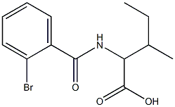 2-[(2-bromobenzoyl)amino]-3-methylpentanoic acid Struktur