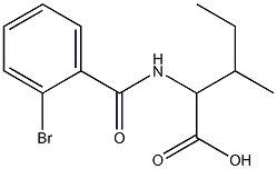 2-[(2-bromobenzoyl)amino]-3-methylpentanoic acid 结构式