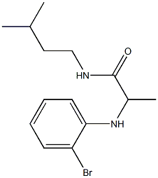  2-[(2-bromophenyl)amino]-N-(3-methylbutyl)propanamide