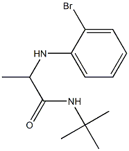 2-[(2-bromophenyl)amino]-N-tert-butylpropanamide 结构式