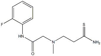 2-[(2-carbamothioylethyl)(methyl)amino]-N-(2-fluorophenyl)acetamide
