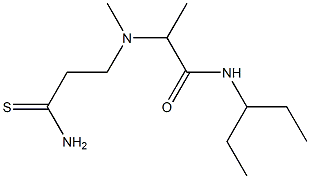  2-[(2-carbamothioylethyl)(methyl)amino]-N-(pentan-3-yl)propanamide