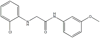 2-[(2-chlorophenyl)amino]-N-(3-methoxyphenyl)acetamide 结构式