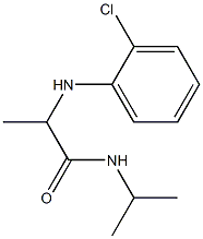 2-[(2-chlorophenyl)amino]-N-(propan-2-yl)propanamide Structure