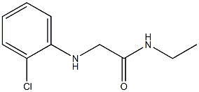 2-[(2-chlorophenyl)amino]-N-ethylacetamide,,结构式