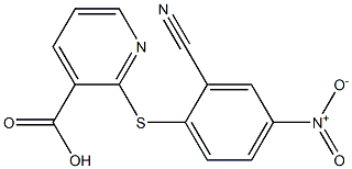2-[(2-cyano-4-nitrophenyl)sulfanyl]pyridine-3-carboxylic acid