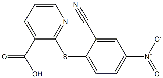  2-[(2-cyano-4-nitrophenyl)sulfanyl]pyridine-3-carboxylic acid