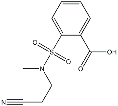  2-[(2-cyanoethyl)(methyl)sulfamoyl]benzoic acid