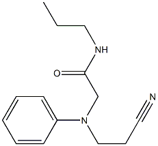 2-[(2-cyanoethyl)(phenyl)amino]-N-propylacetamide|