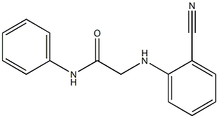2-[(2-cyanophenyl)amino]-N-phenylacetamide,,结构式