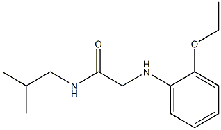 2-[(2-ethoxyphenyl)amino]-N-(2-methylpropyl)acetamide 化学構造式