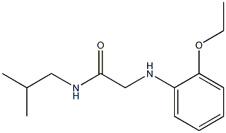 2-[(2-ethoxyphenyl)amino]-N-(2-methylpropyl)acetamide Struktur