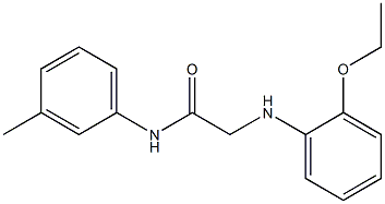 2-[(2-ethoxyphenyl)amino]-N-(3-methylphenyl)acetamide Struktur