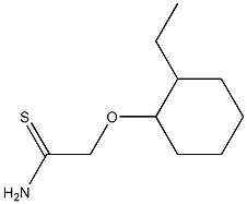 2-[(2-ethylcyclohexyl)oxy]ethanethioamide 化学構造式