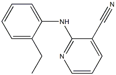2-[(2-ethylphenyl)amino]pyridine-3-carbonitrile,,结构式