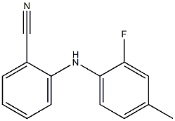 2-[(2-fluoro-4-methylphenyl)amino]benzonitrile Struktur