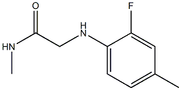 2-[(2-fluoro-4-methylphenyl)amino]-N-methylacetamide Structure