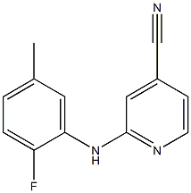  2-[(2-fluoro-5-methylphenyl)amino]pyridine-4-carbonitrile