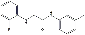 2-[(2-fluorophenyl)amino]-N-(3-methylphenyl)acetamide Structure