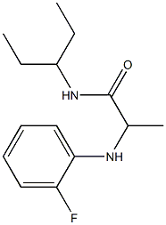  2-[(2-fluorophenyl)amino]-N-(pentan-3-yl)propanamide