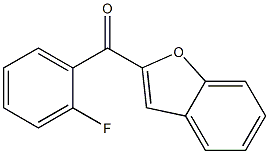 2-[(2-fluorophenyl)carbonyl]-1-benzofuran 化学構造式