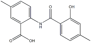 2-[(2-hydroxy-4-methylbenzene)amido]-5-methylbenzoic acid