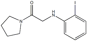 2-[(2-iodophenyl)amino]-1-(pyrrolidin-1-yl)ethan-1-one,,结构式