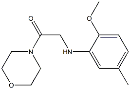 2-[(2-methoxy-5-methylphenyl)amino]-1-(morpholin-4-yl)ethan-1-one Structure
