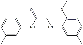 2-[(2-methoxy-5-methylphenyl)amino]-N-(3-methylphenyl)acetamide|