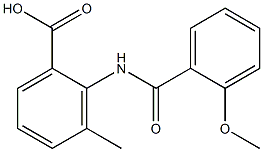 2-[(2-methoxybenzoyl)amino]-3-methylbenzoic acid,,结构式