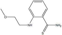 2-[(2-methoxyethyl)amino]benzene-1-carbothioamide,,结构式