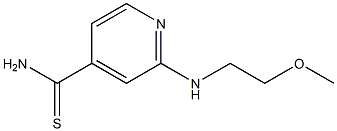 2-[(2-methoxyethyl)amino]pyridine-4-carbothioamide Structure
