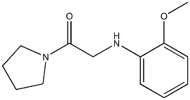 2-[(2-methoxyphenyl)amino]-1-(pyrrolidin-1-yl)ethan-1-one Structure