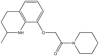 2-[(2-methyl-1,2,3,4-tetrahydroquinolin-8-yl)oxy]-1-(piperidin-1-yl)ethan-1-one Struktur