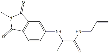 2-[(2-methyl-1,3-dioxo-2,3-dihydro-1H-isoindol-5-yl)amino]-N-(prop-2-en-1-yl)propanamide|