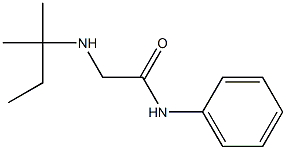 2-[(2-methylbutan-2-yl)amino]-N-phenylacetamide 化学構造式