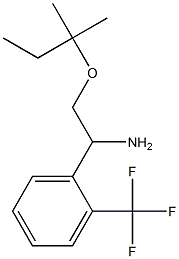 2-[(2-methylbutan-2-yl)oxy]-1-[2-(trifluoromethyl)phenyl]ethan-1-amine Struktur
