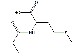 2-[(2-methylbutanoyl)amino]-4-(methylthio)butanoic acid,,结构式