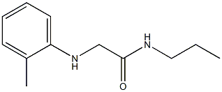 2-[(2-methylphenyl)amino]-N-propylacetamide Struktur