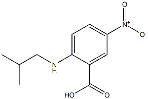 2-[(2-methylpropyl)amino]-5-nitrobenzoic acid 结构式