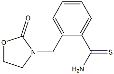 2-[(2-oxo-1,3-oxazolidin-3-yl)methyl]benzene-1-carbothioamide,,结构式