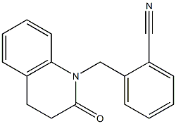 2-[(2-oxo-3,4-dihydroquinolin-1(2H)-yl)methyl]benzonitrile 化学構造式