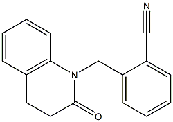 2-[(2-oxo-3,4-dihydroquinolin-1(2H)-yl)methyl]benzonitrile 结构式