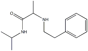 2-[(2-phenylethyl)amino]-N-(propan-2-yl)propanamide Struktur