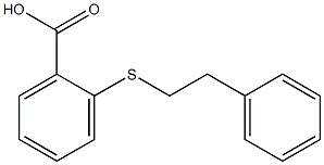 2-[(2-phenylethyl)thio]benzoic acid,,结构式