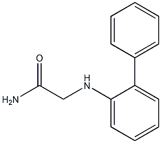 2-[(2-phenylphenyl)amino]acetamide Struktur