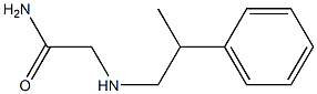 2-[(2-phenylpropyl)amino]acetamide 结构式