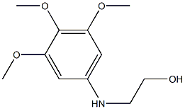 2-[(3,4,5-trimethoxyphenyl)amino]ethan-1-ol 结构式