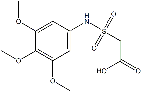2-[(3,4,5-trimethoxyphenyl)sulfamoyl]acetic acid Structure